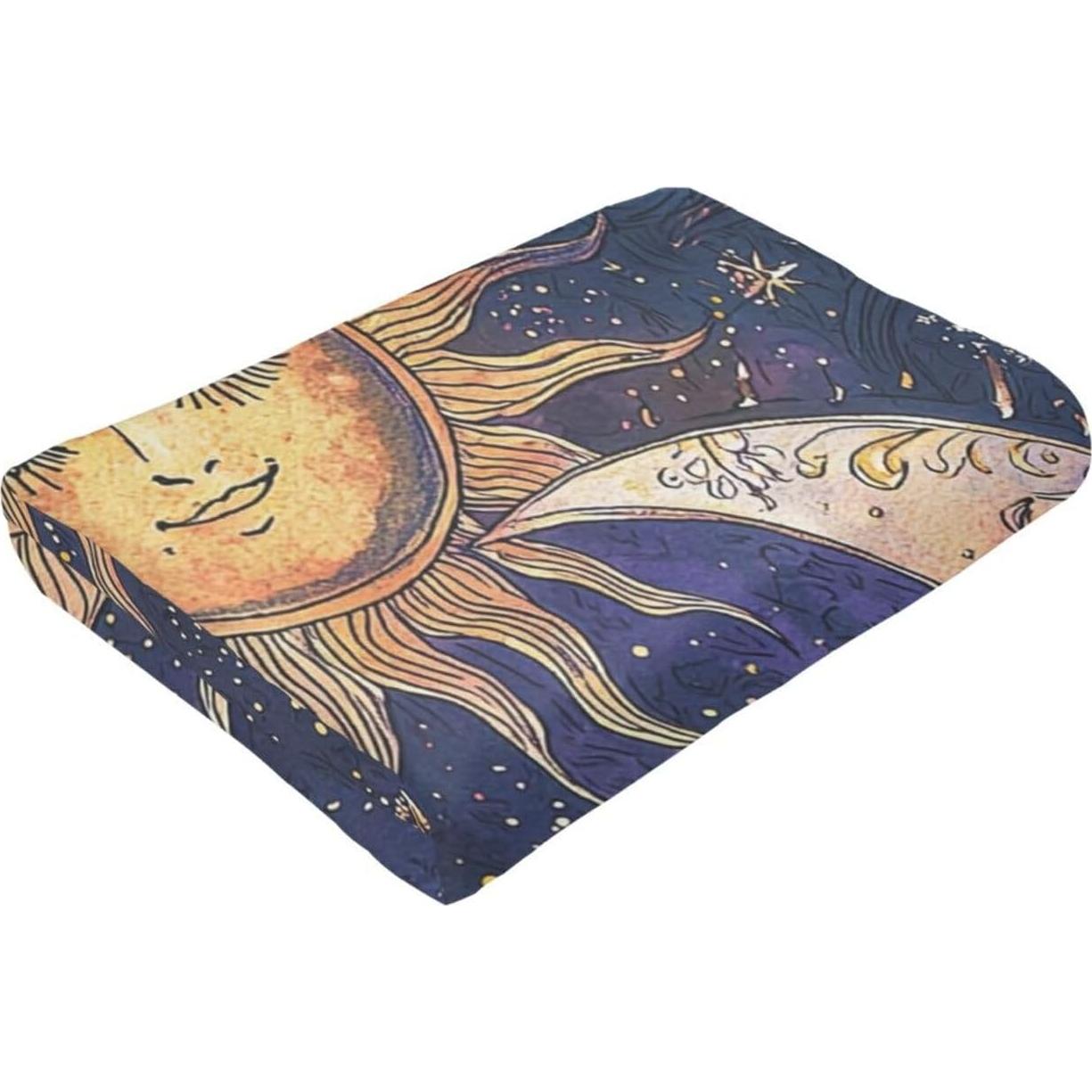 Manta de Franela Boho Celestial Genérica 152x127cm Suave