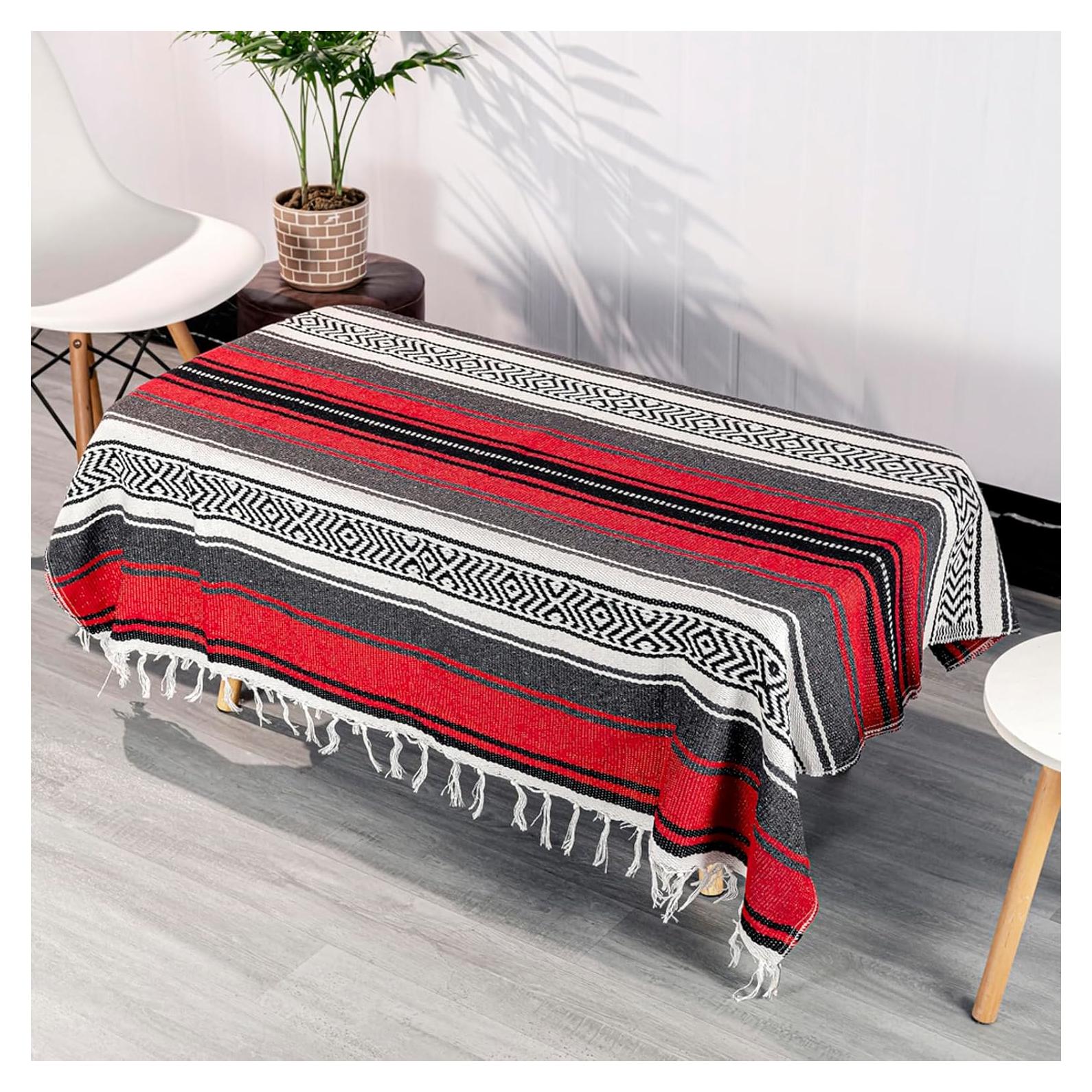 Manta Mexicana Airooglee 175x130 cm Roja - Yoga, Playa, Camping