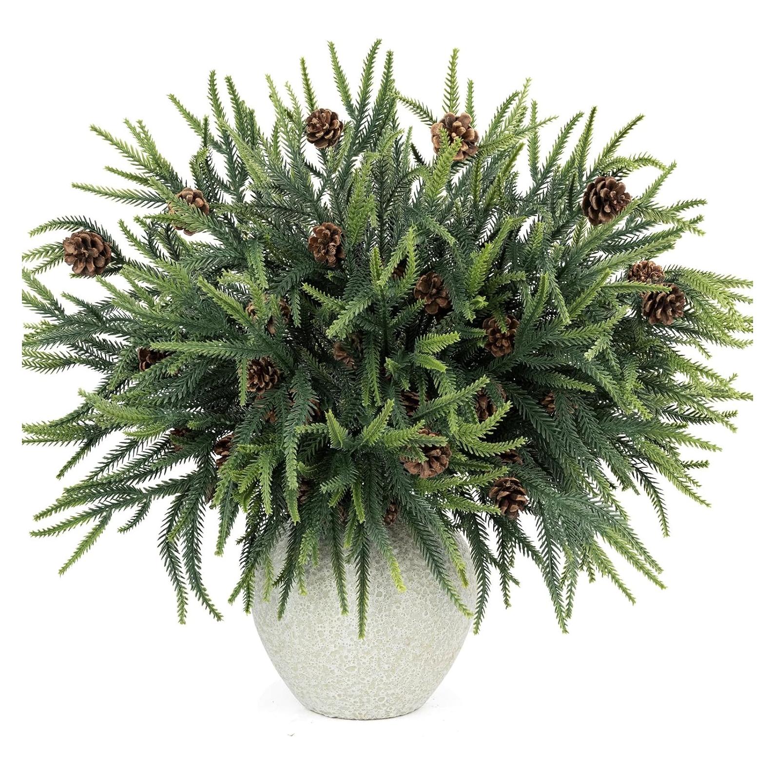 Ramas de Pino Norfolk Artificiales N&T NIETING 60.96 cm 10 Pcs