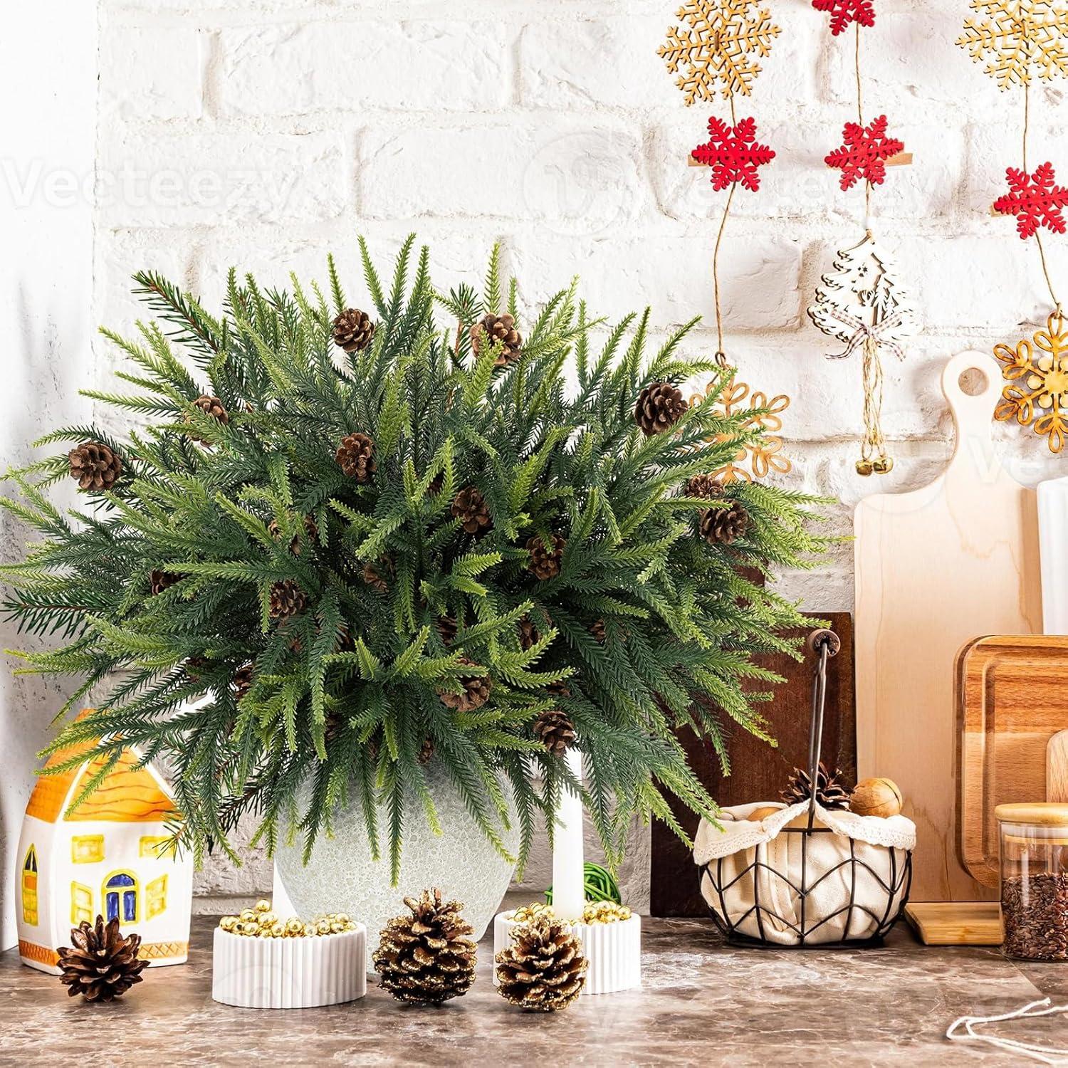 Ramas de Pino Norfolk Artificiales N&T NIETING 60.96 cm 10 Pcs