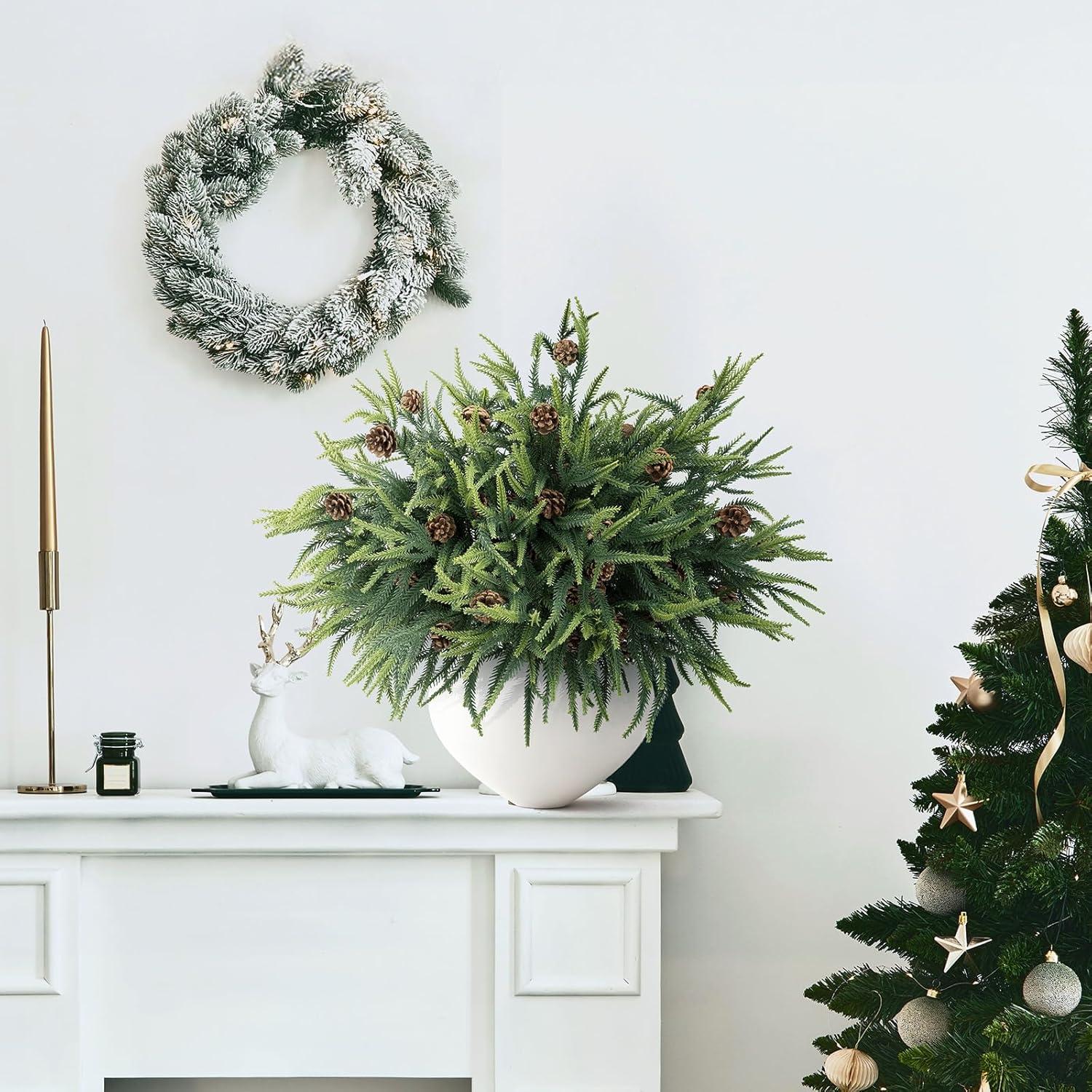 Ramas de Pino Norfolk Artificiales N&T NIETING 60.96 cm 10 Pcs