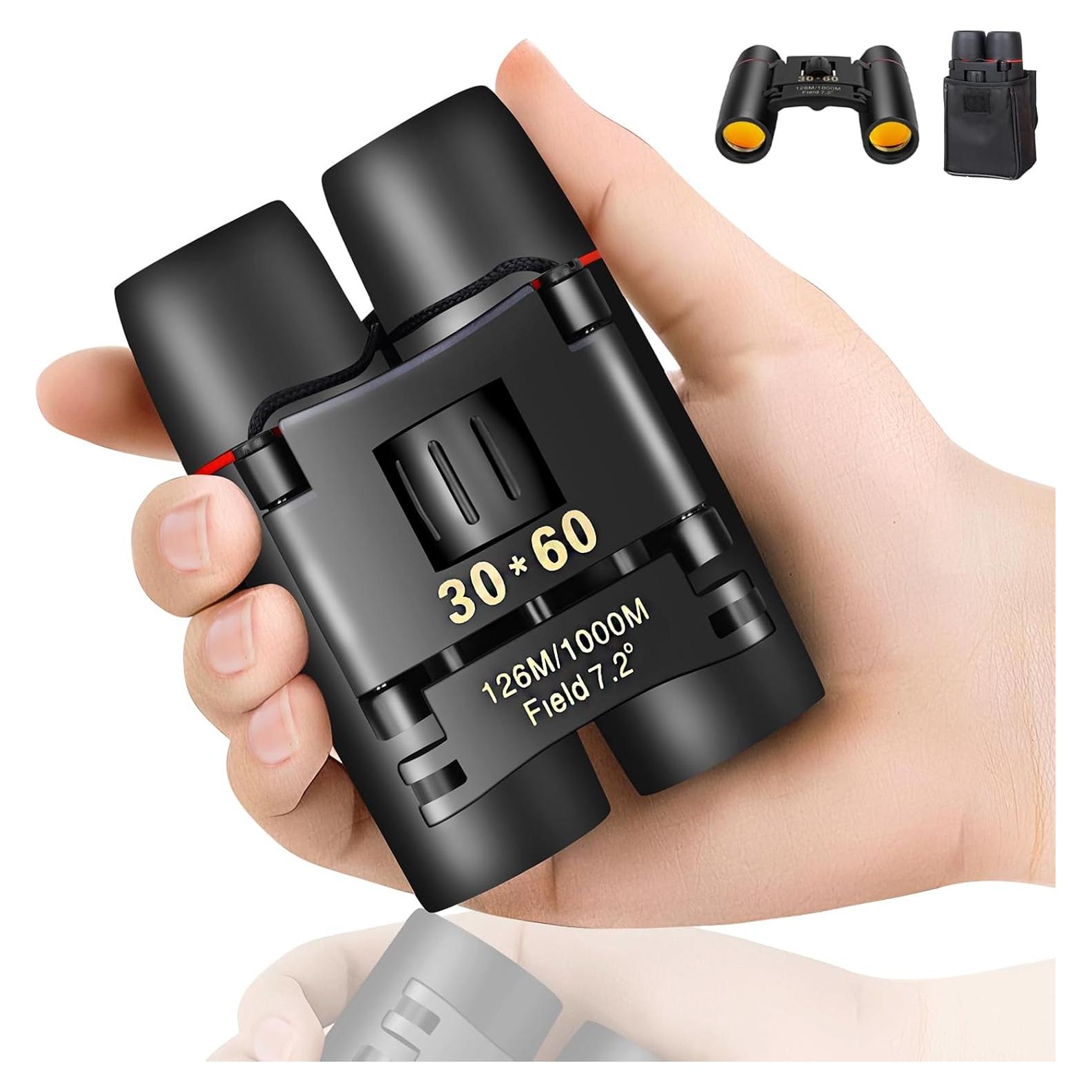 Binoculares Compactos QICBIUD 12x30 para Adultos y Niños