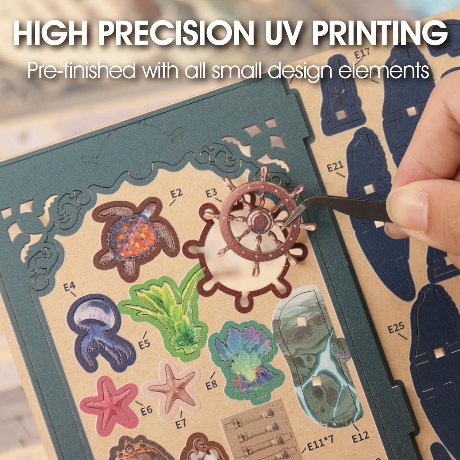 Kit Casa Miniatura DIY Vaki Vaki Laberinto Marino 3D