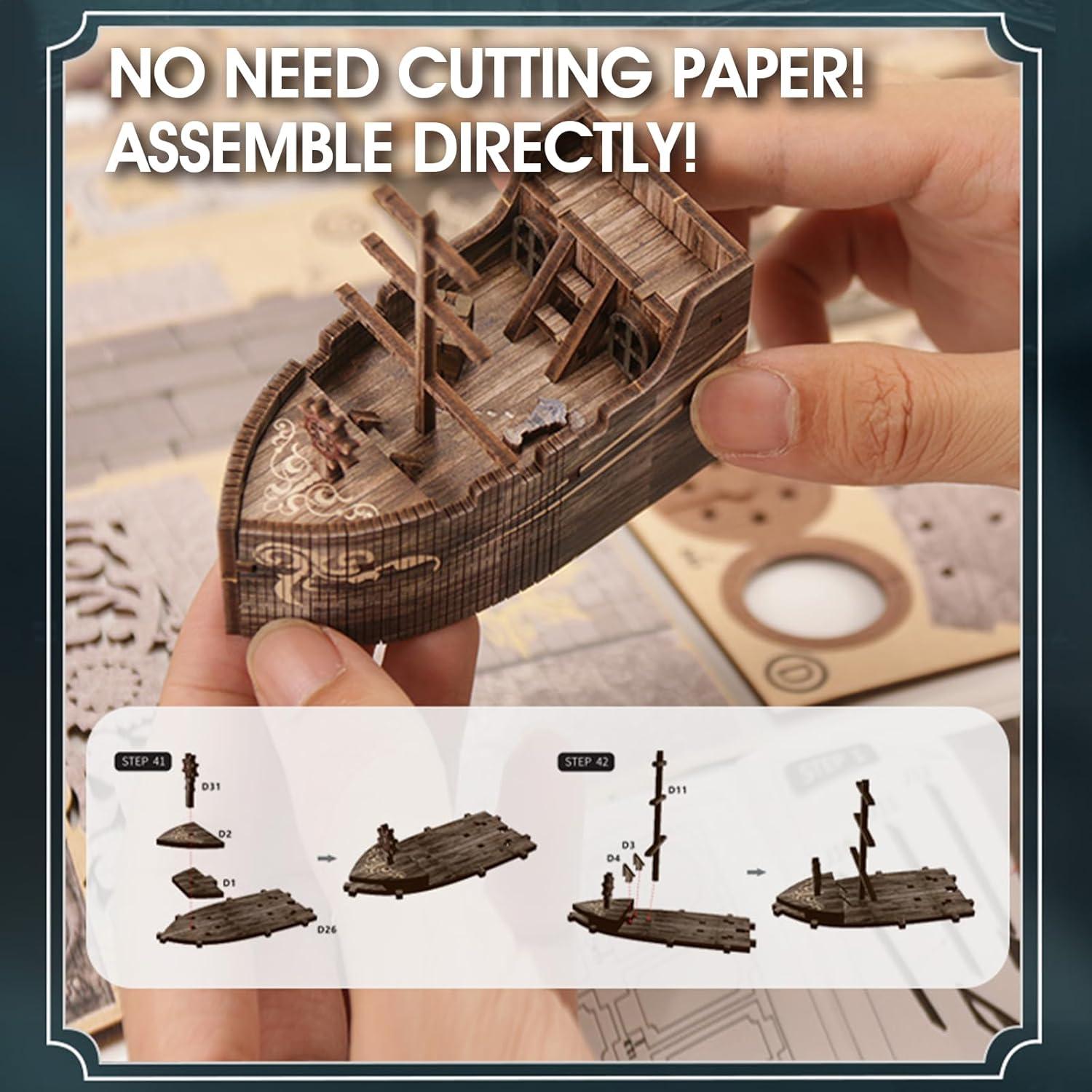 Kit Casa Miniatura DIY Vaki Vaki Laberinto Marino 3D