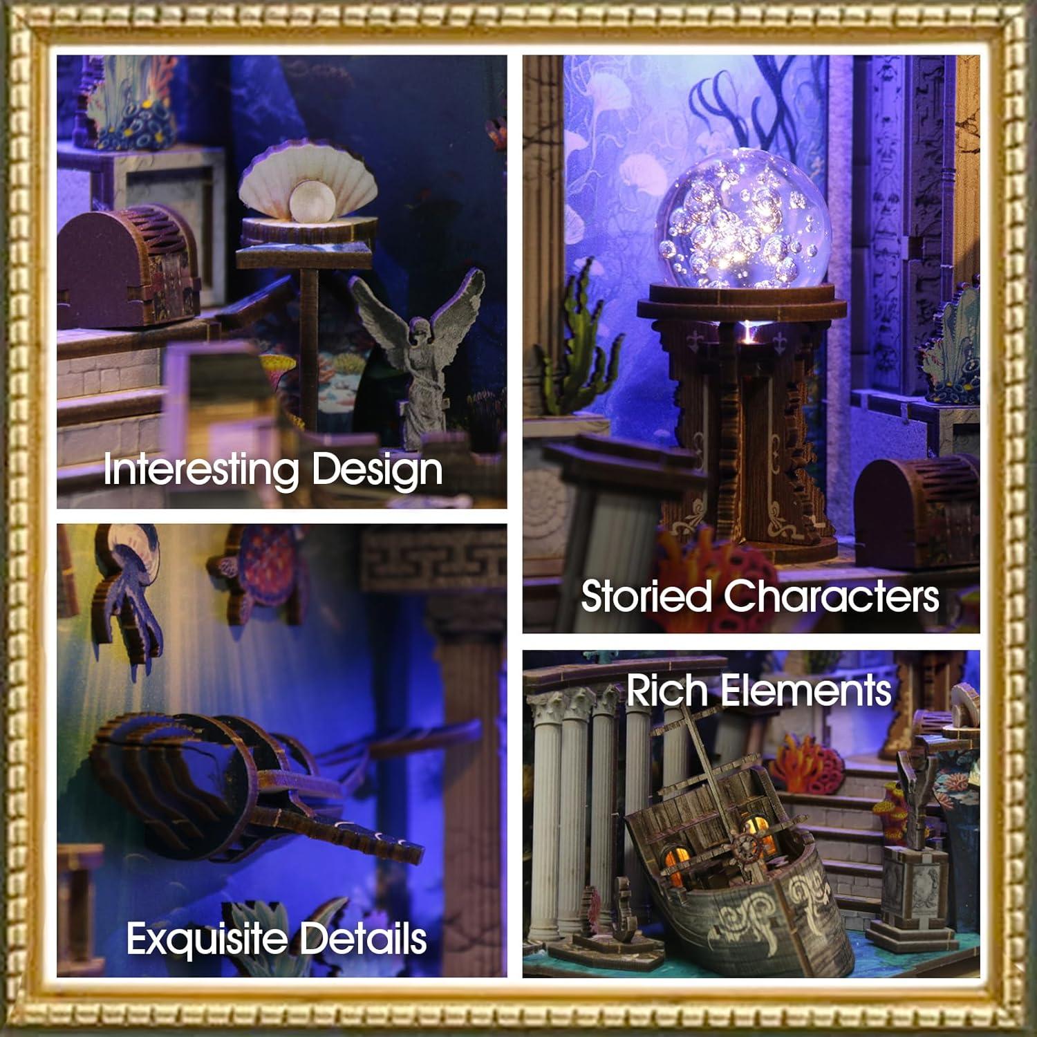 Kit Casa Miniatura DIY Vaki Vaki Laberinto Marino 3D