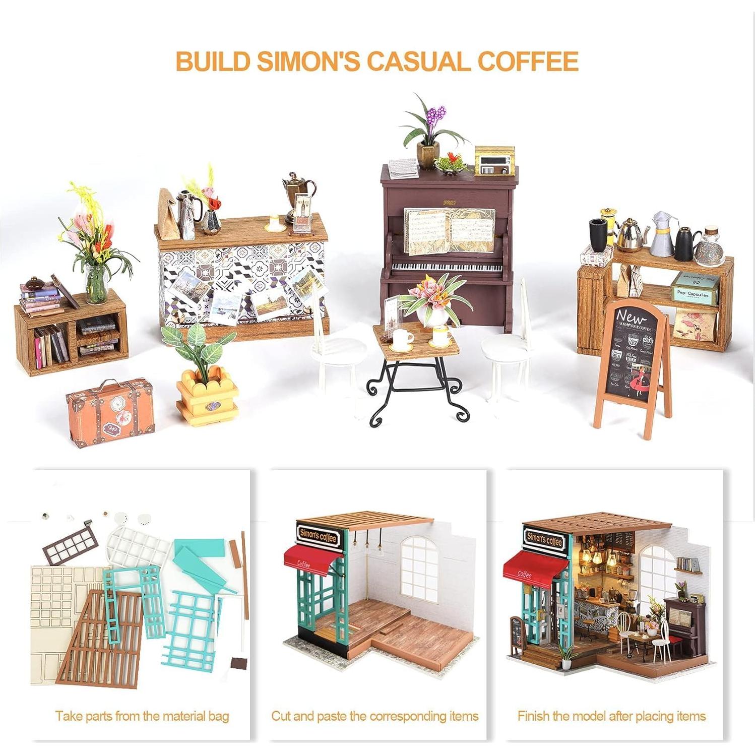 Rolife Kit Casa Miniatura DIY 21.5x17.8x19.1cm para Adultos