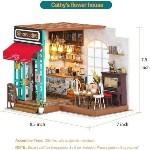 Rolife Kit Casa Miniatura DIY 21.5x17.8x19.1cm para Adultos