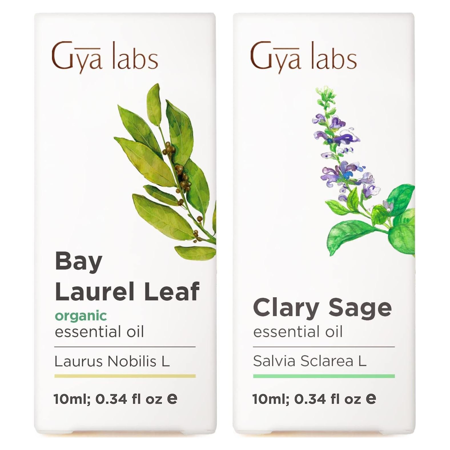 Set de Aceites Esenciales Gya Labs 2x10ml - Laurel y Salvia