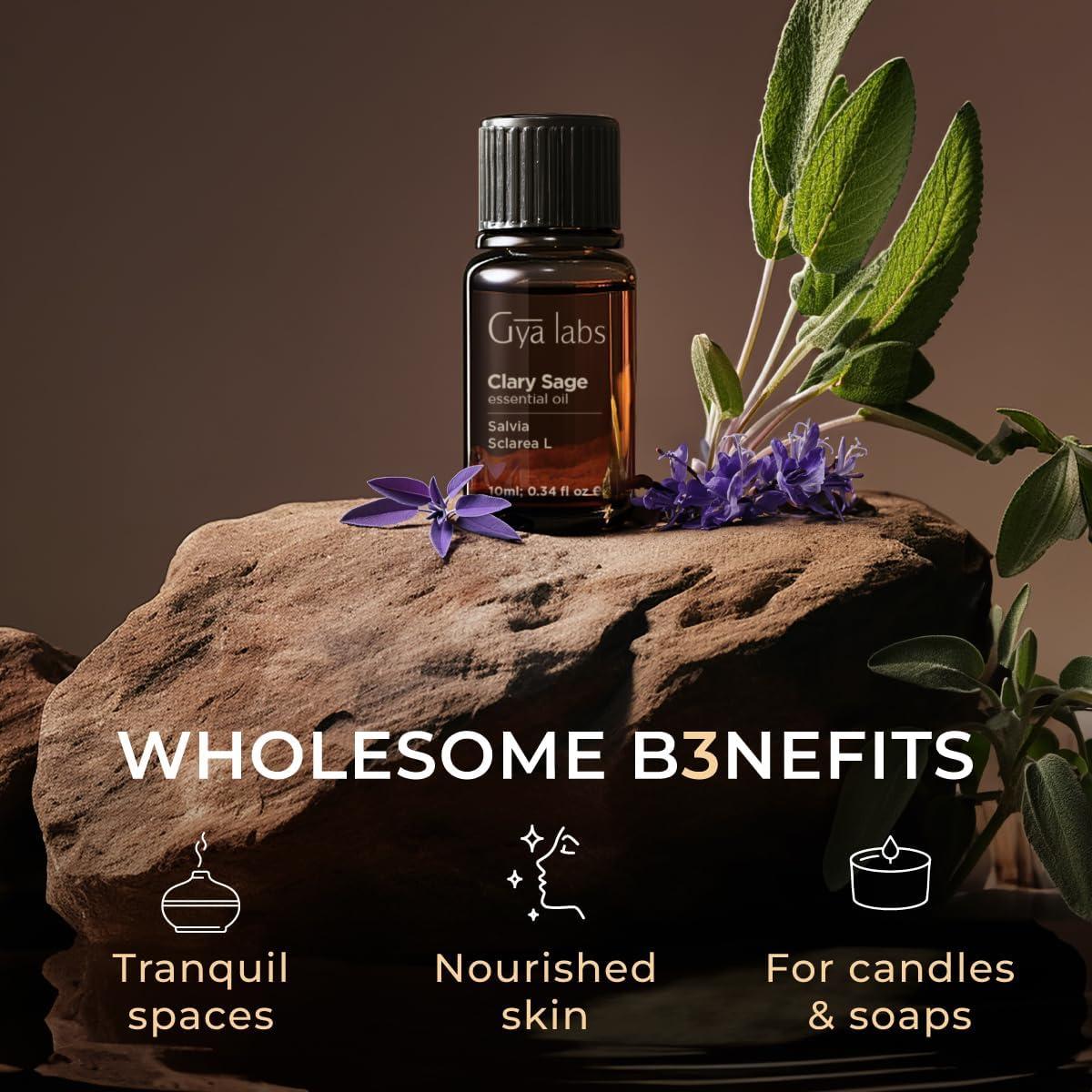 Set de Aceites Esenciales Gya Labs 2x10ml - Laurel y Salvia