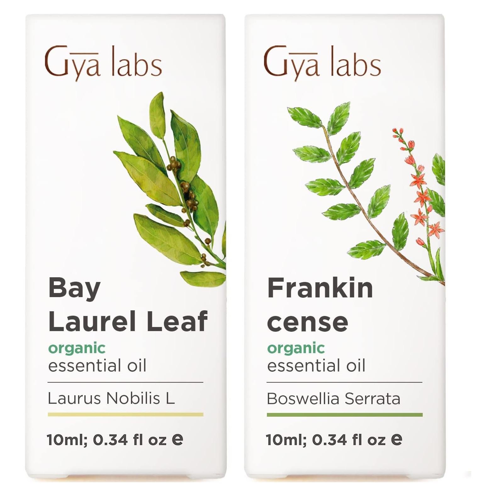 Conjunto de Aceites Esenciales Orgánicos Gya Labs 2x10 ml