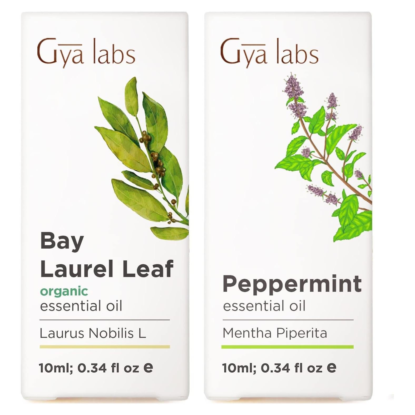 Set de Aceites Esenciales Gya Labs 20 ml - Laurel y Menta