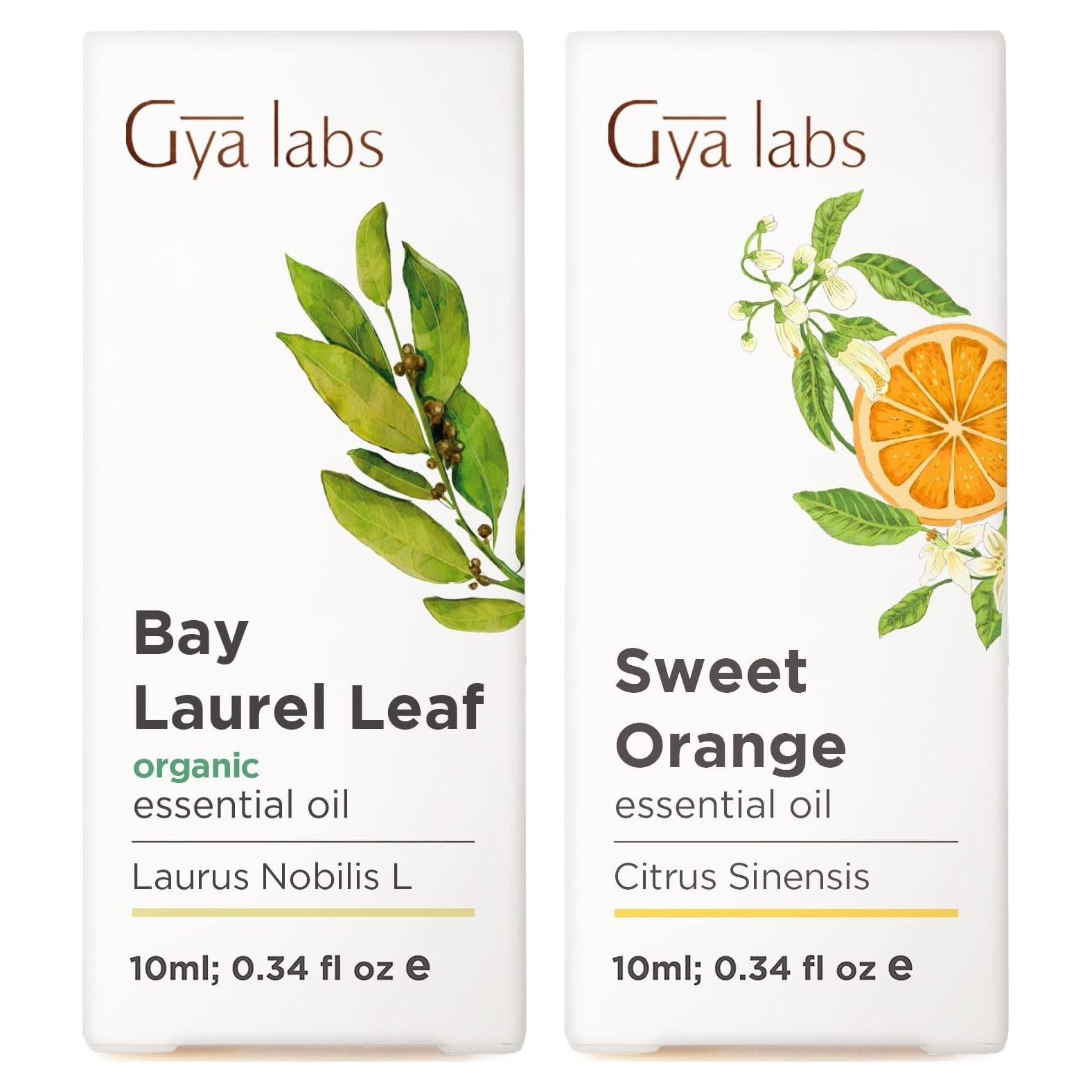 Conjunto de Aceites Esenciales Gya Labs 2x10ml - Laurel y Naranja