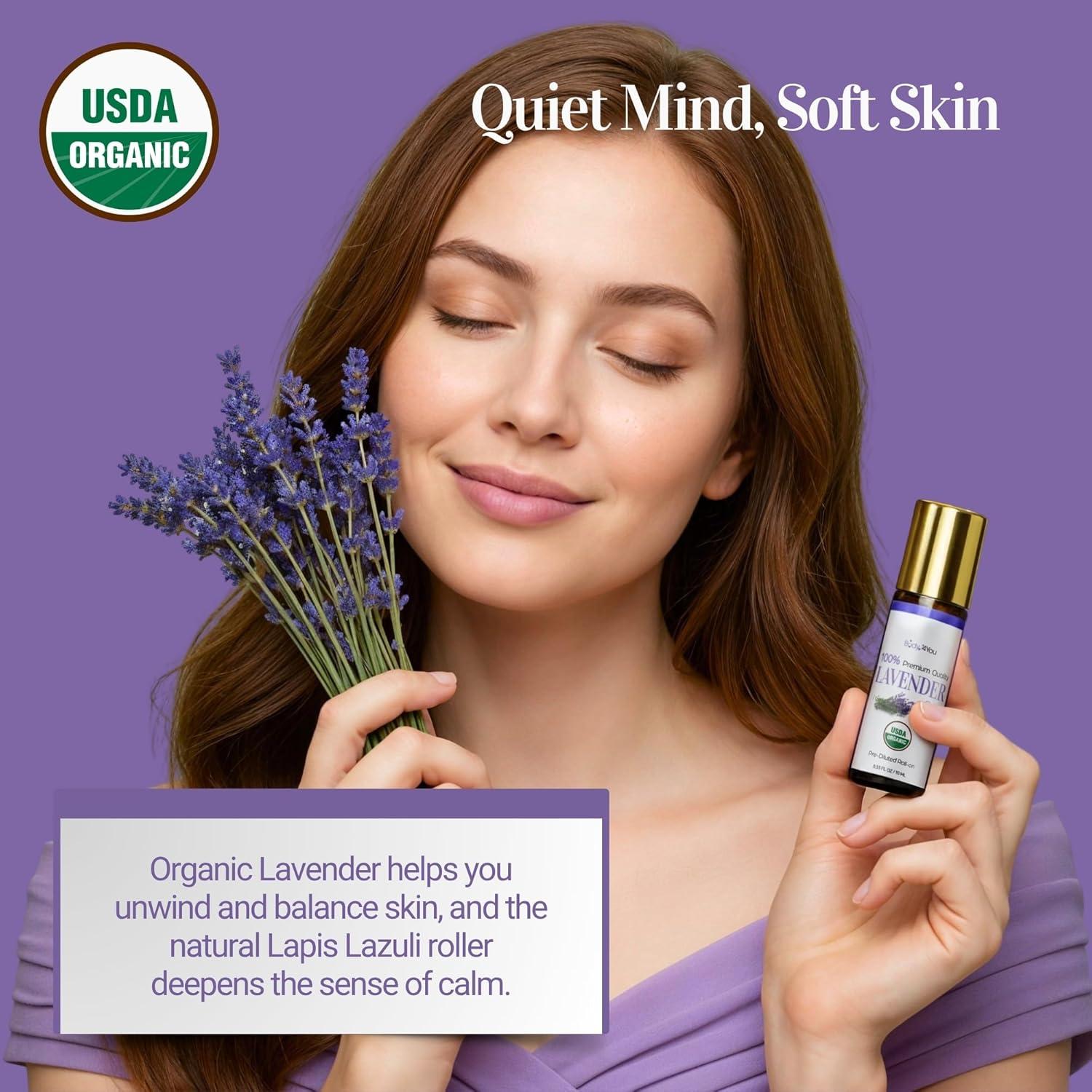 Aceite Esencial de Lavanda Roll On BodyJ4You 10ml - Puro y Orgánico