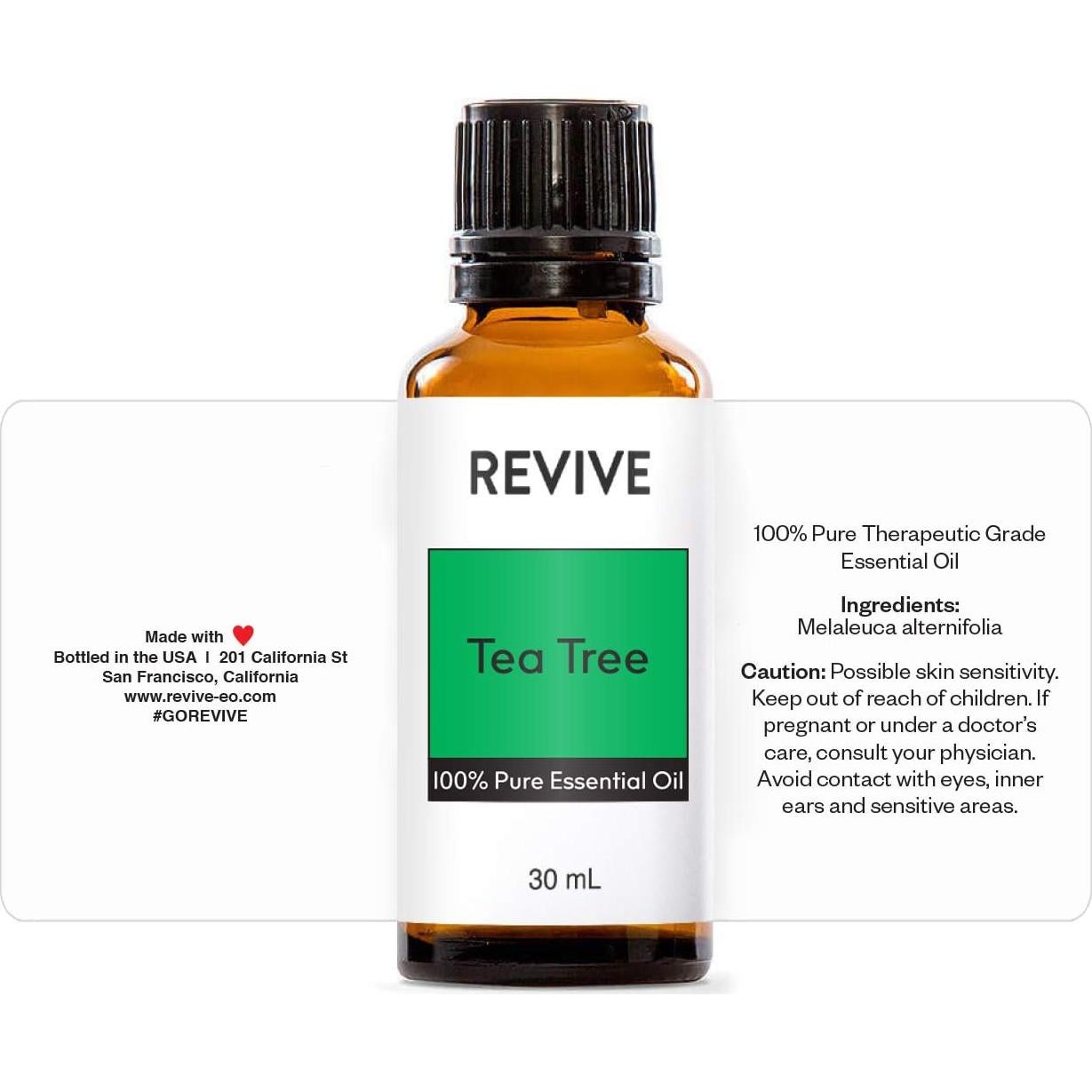Aceite Esencial de Árbol de Té 30mL REVIVE - 100% Puro Grado Terapéutico