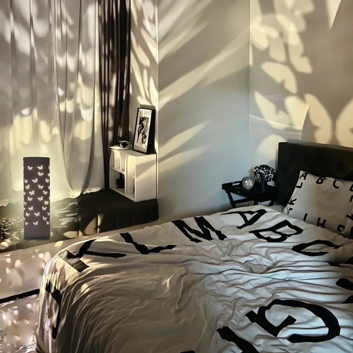 Lámpara de Noche Mariposa LED YIKEGE 20.5cm USB Rotatable