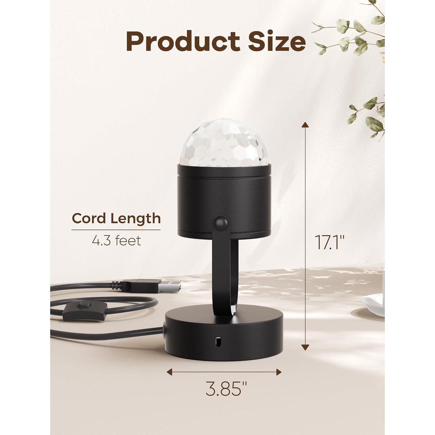 Lámpara Proyector de Olas Joyzy TL0003, Luz Nocturna 10.9cm