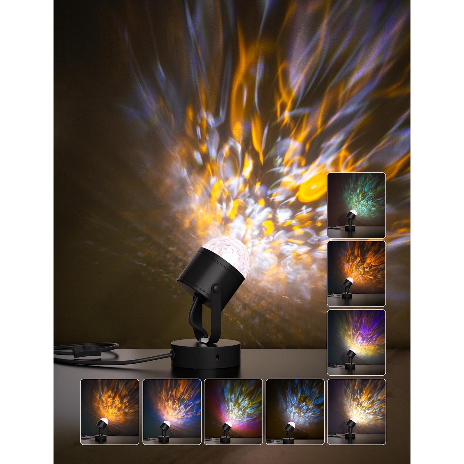 Lámpara Proyector de Olas Joyzy TL0003, Luz Nocturna 10.9cm