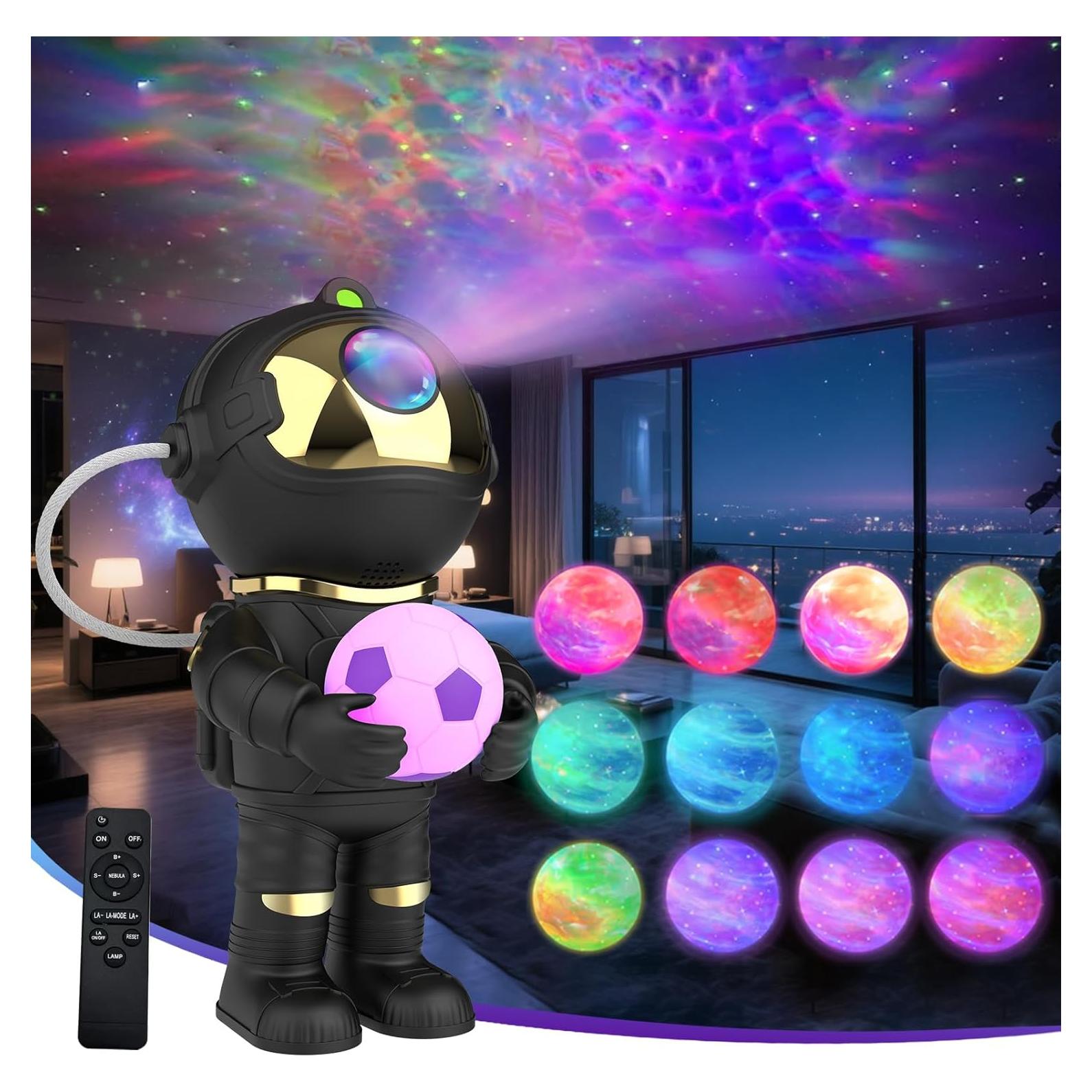 Proyector de Estrellas YLQ Astronauta con Control Remoto 20cm