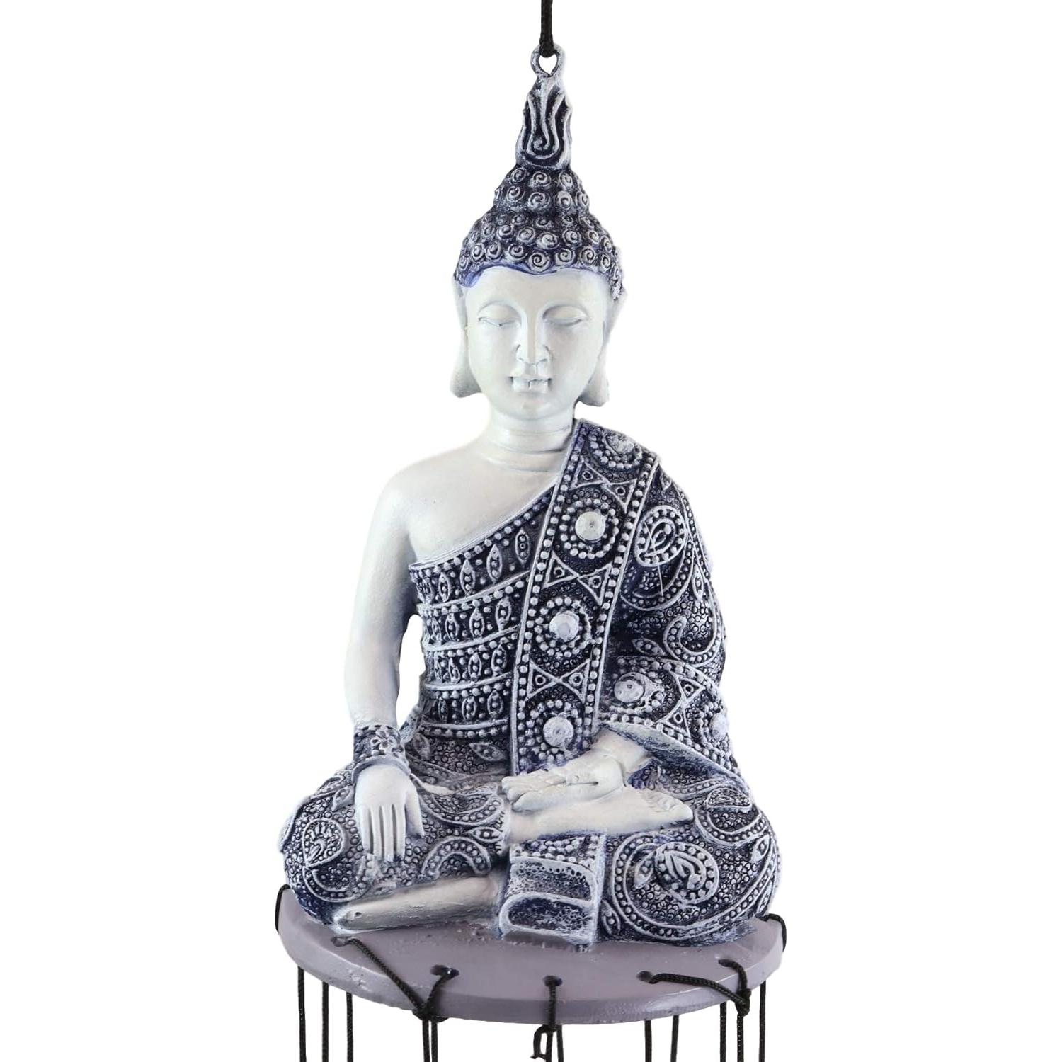 Campana de Viento Buda Meditador Ebros Gift 58 cm Decoración