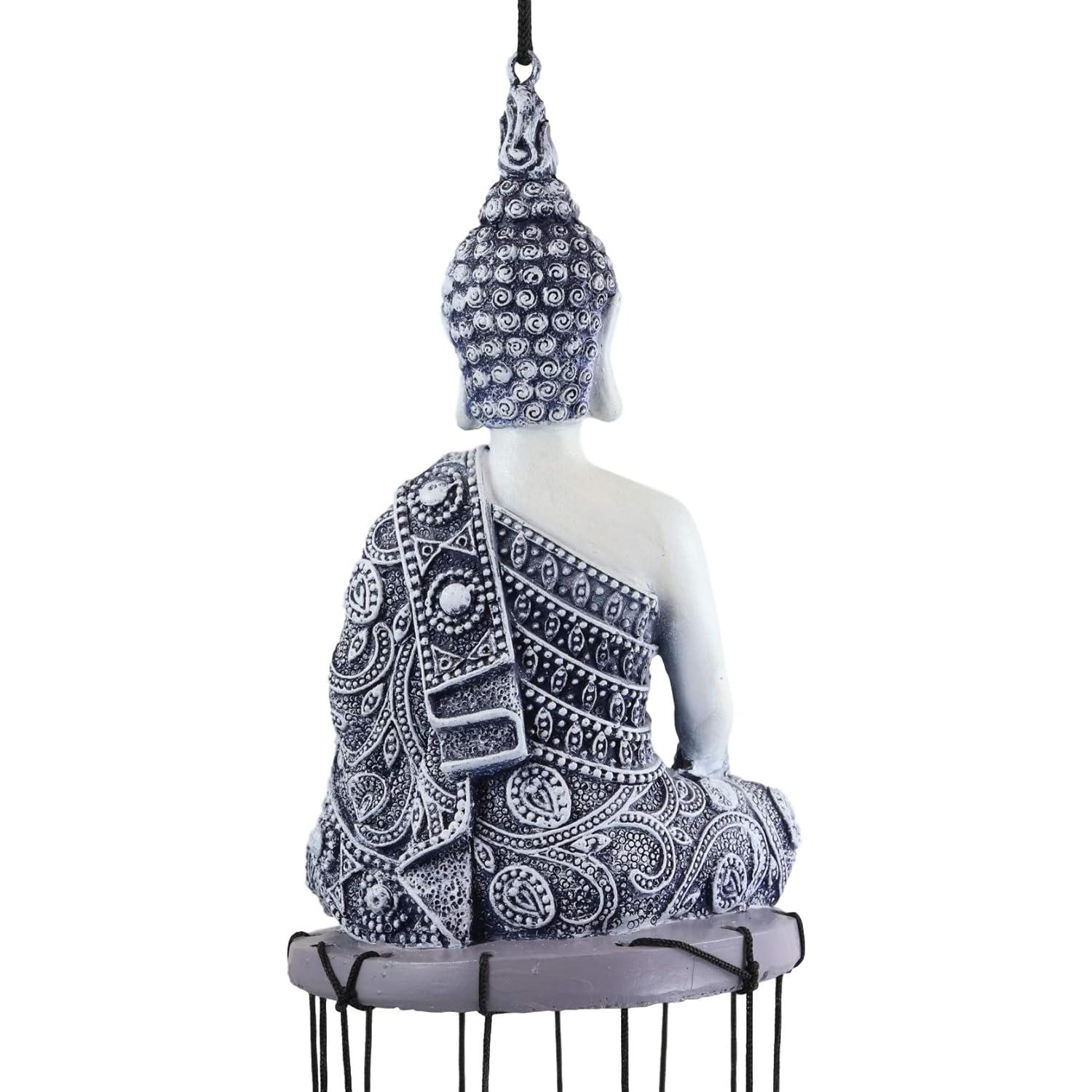 Campana de Viento Buda Meditador Ebros Gift 58 cm Decoración