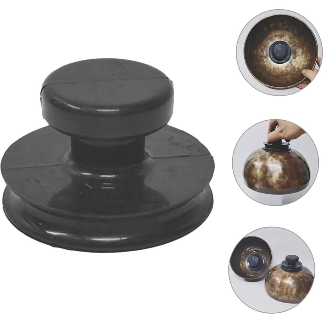 Mikinona Ventosas de Goma para Cuencos Cantores 3 Pcs