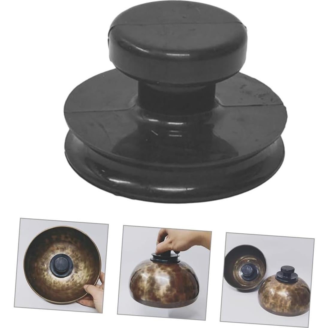 Mikinona Ventosas de Goma para Cuencos Cantores 3 Pcs