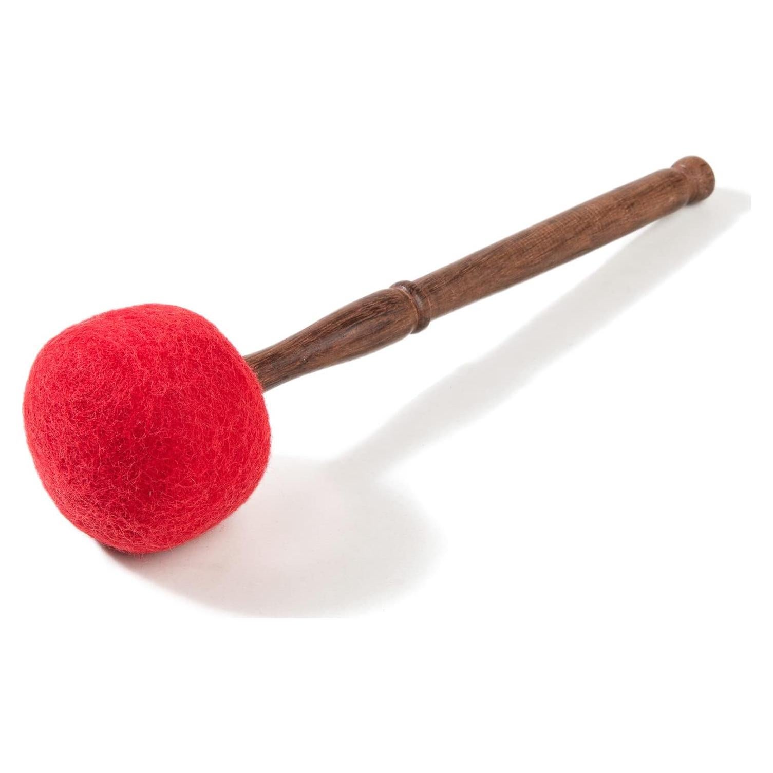 Mazo de tambor de fieltro de lana Himalayan Bazaar 22.86 cm