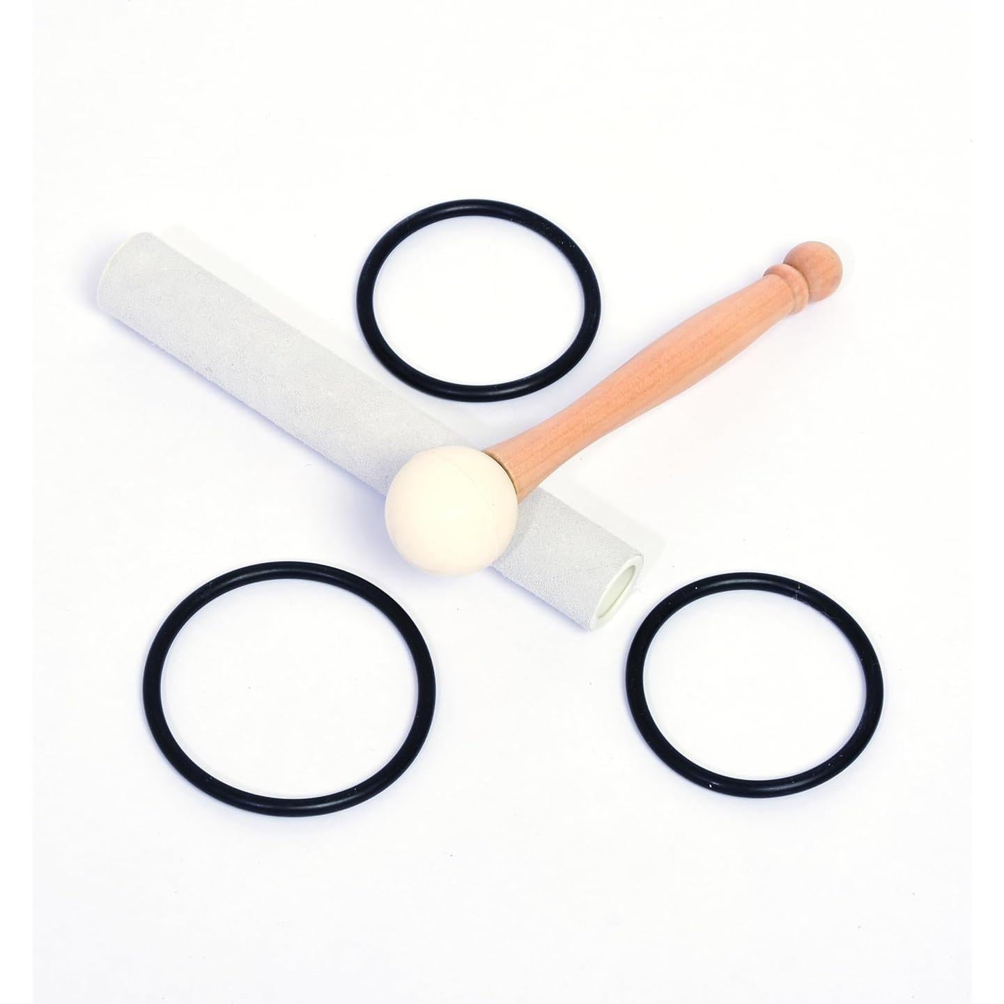 Set de 3 Bolas de Canto de Cristal Territory 15-25 cm con Funda