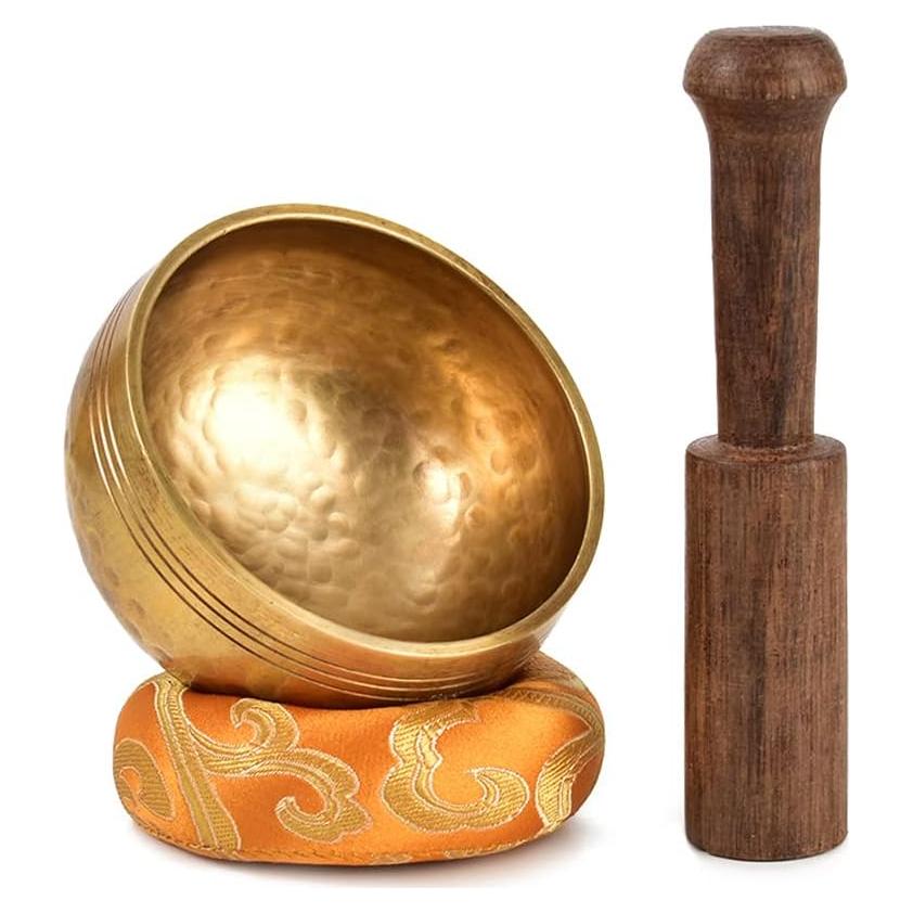 Juego de Cuencos Cantores Tibetanos HOKPA 8.4 cm con Bolsa de Seda
