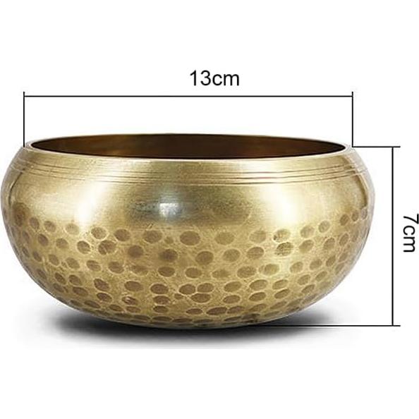 Cuenco Tibetano de Cobre Puro 13cm para Meditación y Yoga