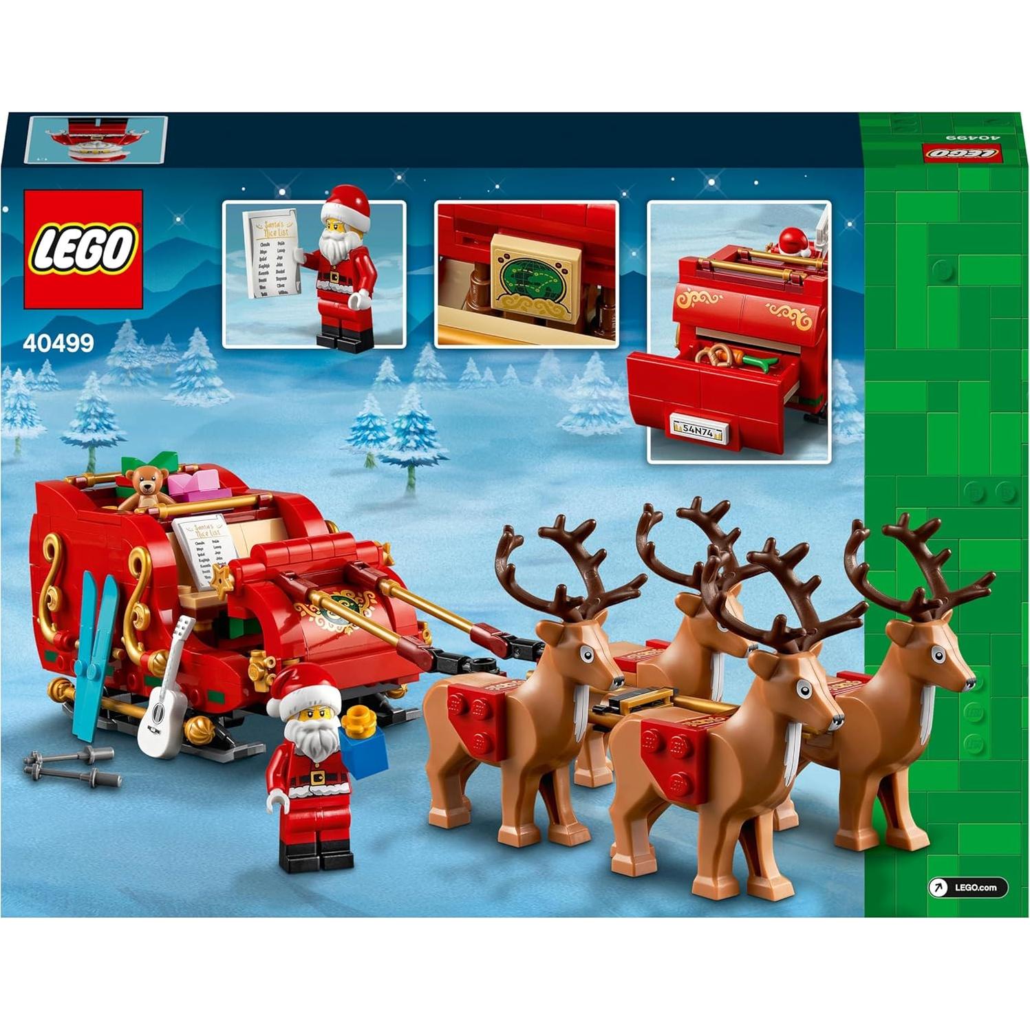 Trineo de Santa LEGO 40499 - Juguete de construcción 343 piezas
