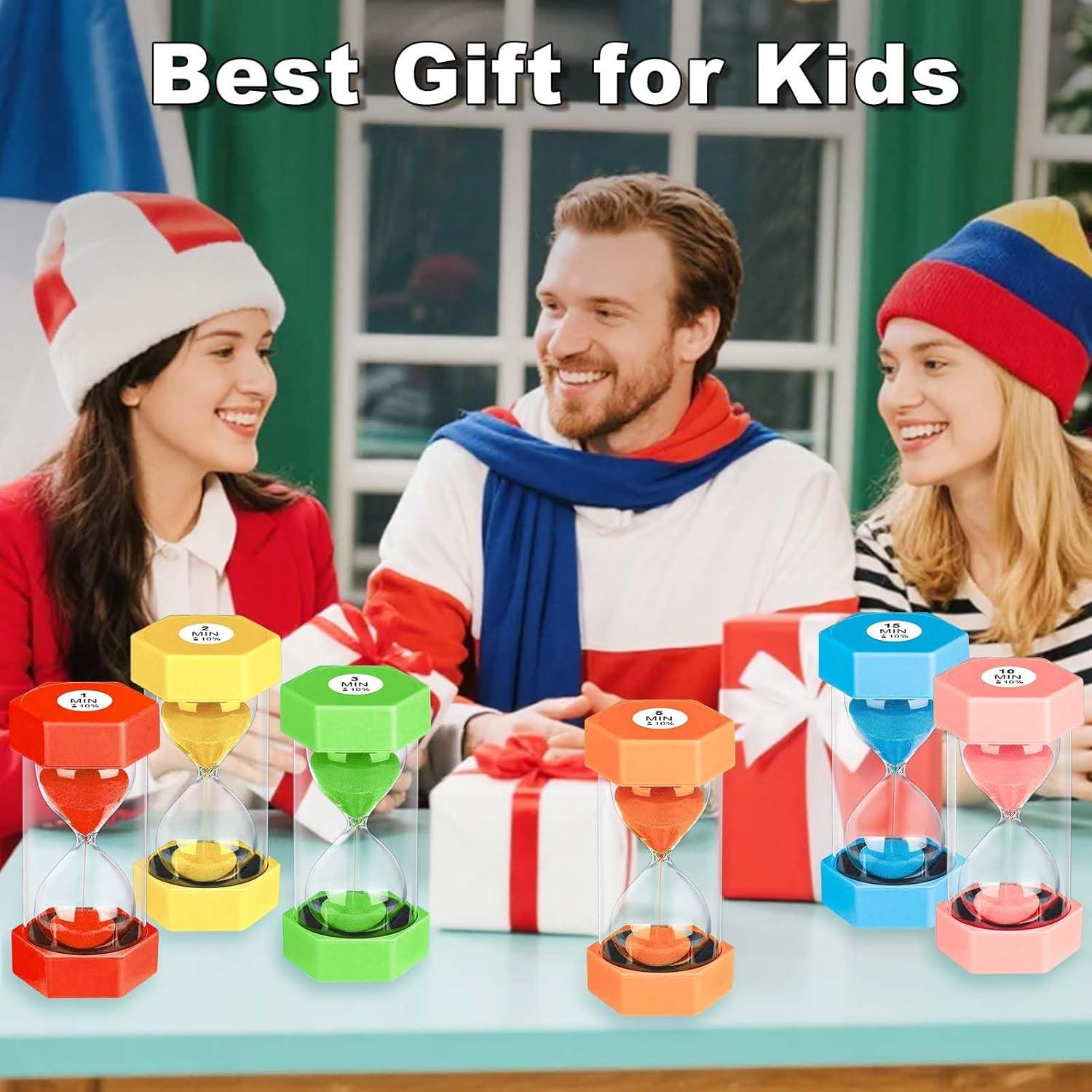 Reloj de Arena Colorido YLTIMER 30 Minutos Hexagonal Rojo