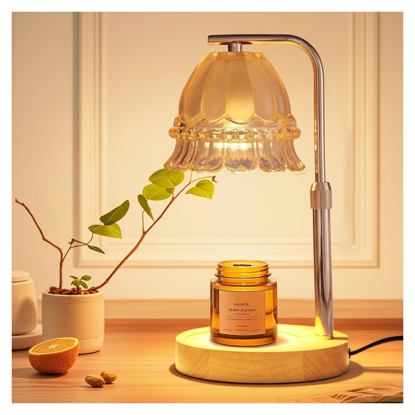 Lámpara Calentadora de Velas Tuzinano con Temporizador y 2 Bombillas