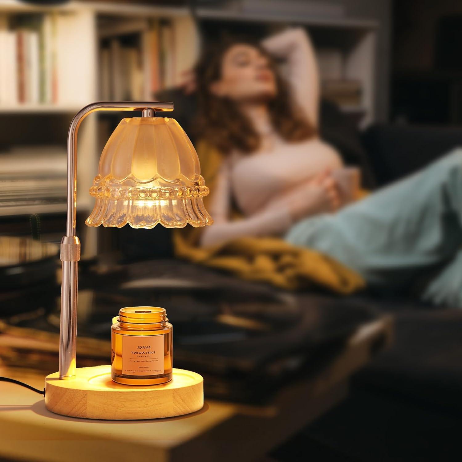 Lámpara Calentadora de Velas Tuzinano con Temporizador y 2 Bombillas