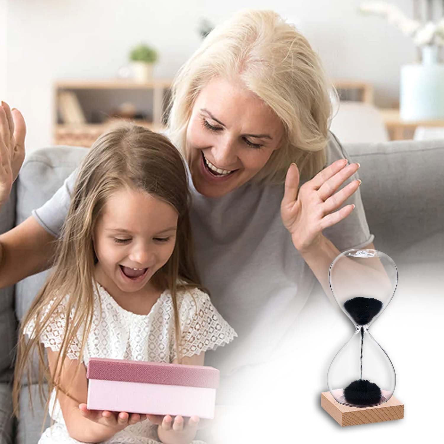 Reloj de Arena Magnético SuLiao 1 Minuto con Base de Madera