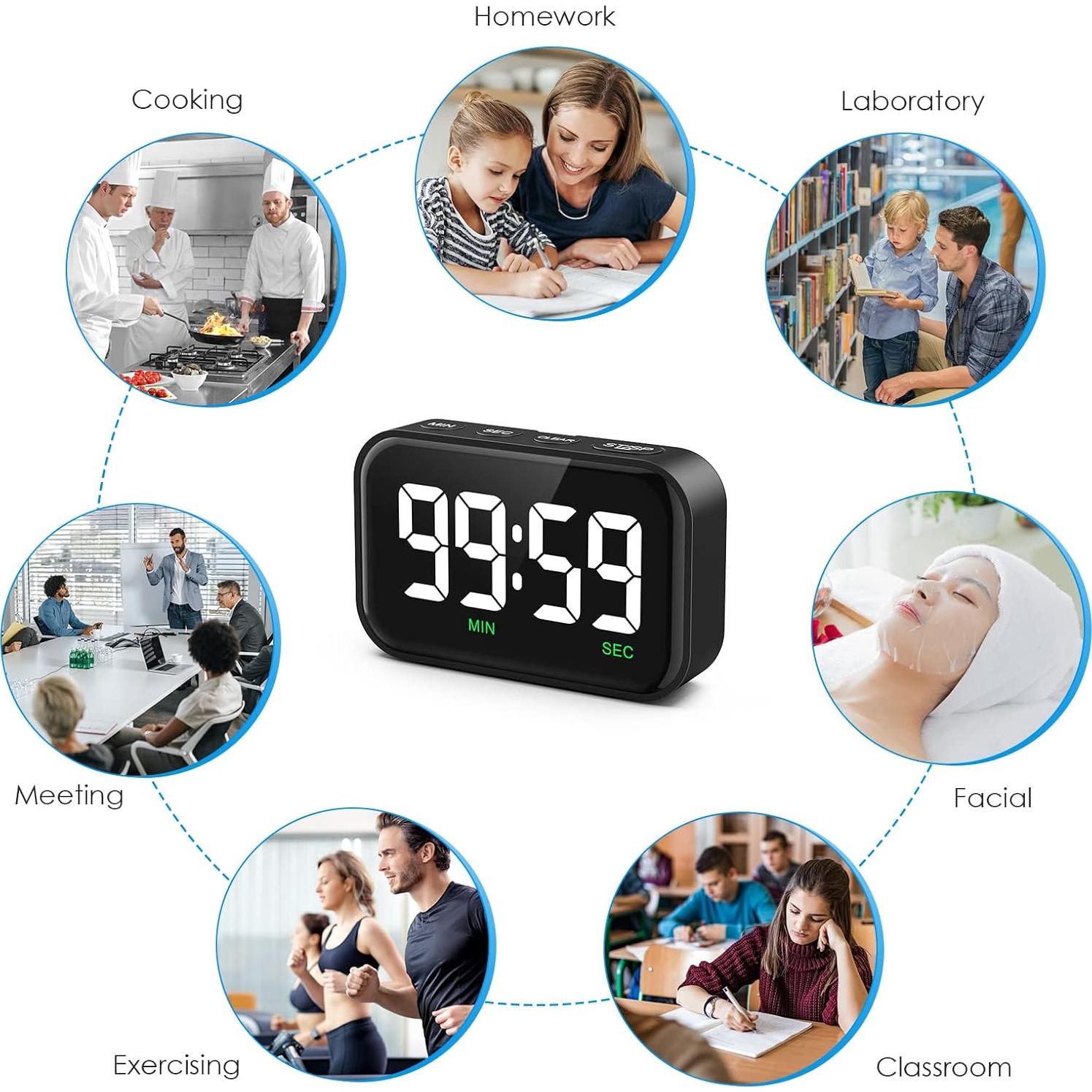 Temporizador de Cocina Digital Olipiter con Pantalla LED 3.5"