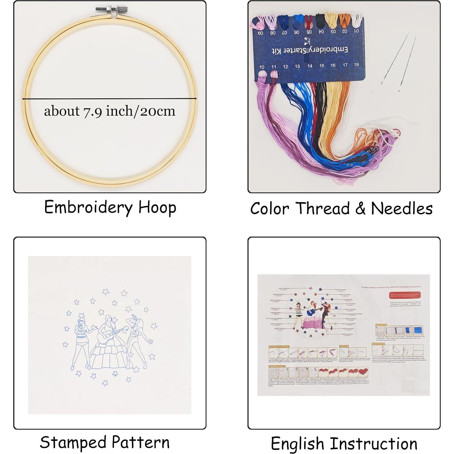 Kit de Bordado LETISH ST-1 para Adultos - Multicolor