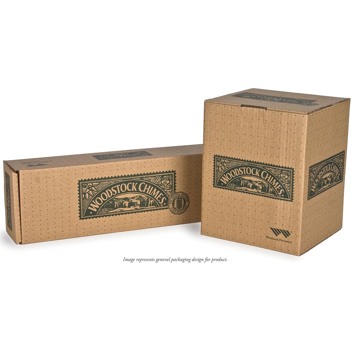 Campana de Viento Woodstock Meditación de Cristal Negra 40.64 cm