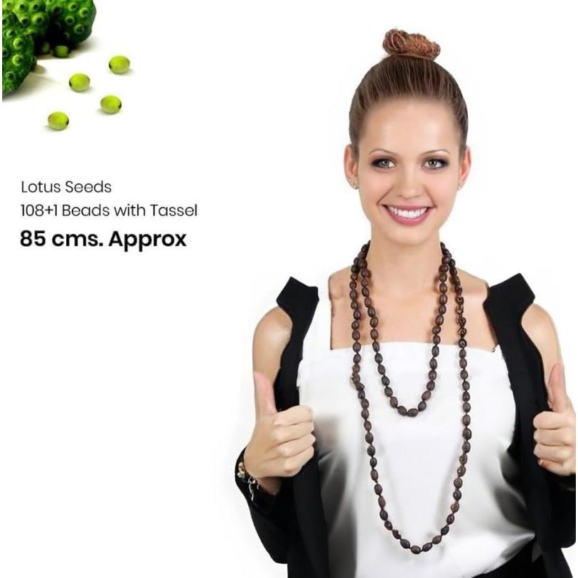 Rosario de Semillas de Loto Kamal Gatta 108 Cuentas Meditación