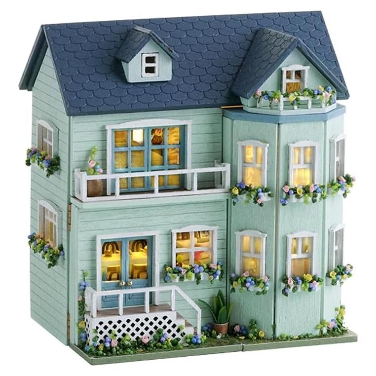 Kit Casa Miniatura DIY CUTEROOM Mansi&oacute;n C&aacute;lida con Muebles