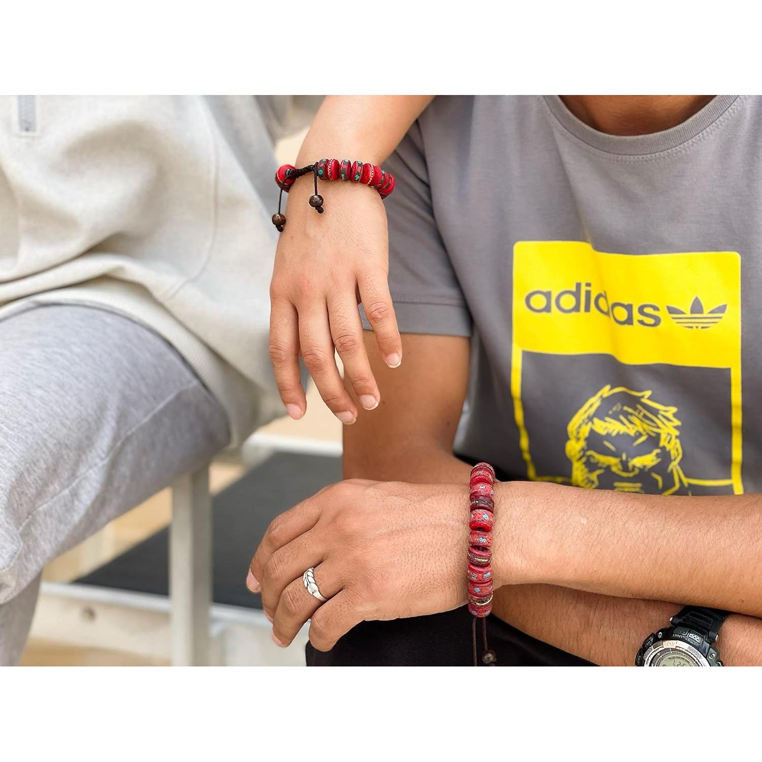 Mala de Muñeca Budista Tibetano Hecho a Mano - Hueso de Yak