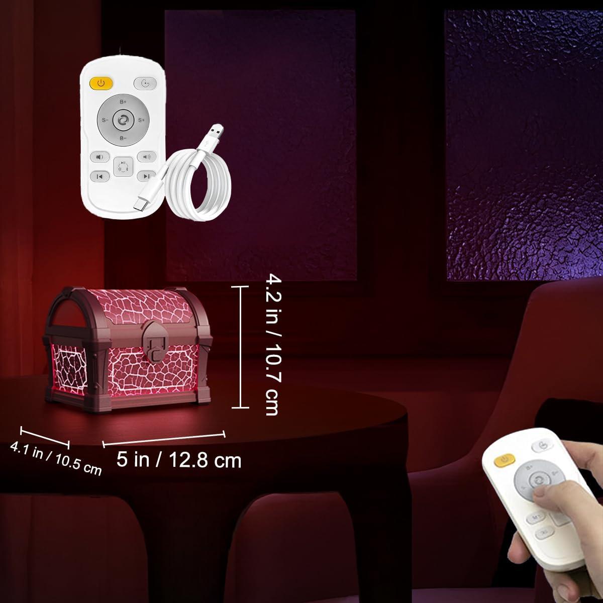 Proyector de Luces del Norte Rosa con Control Remoto y Ruido Blanco