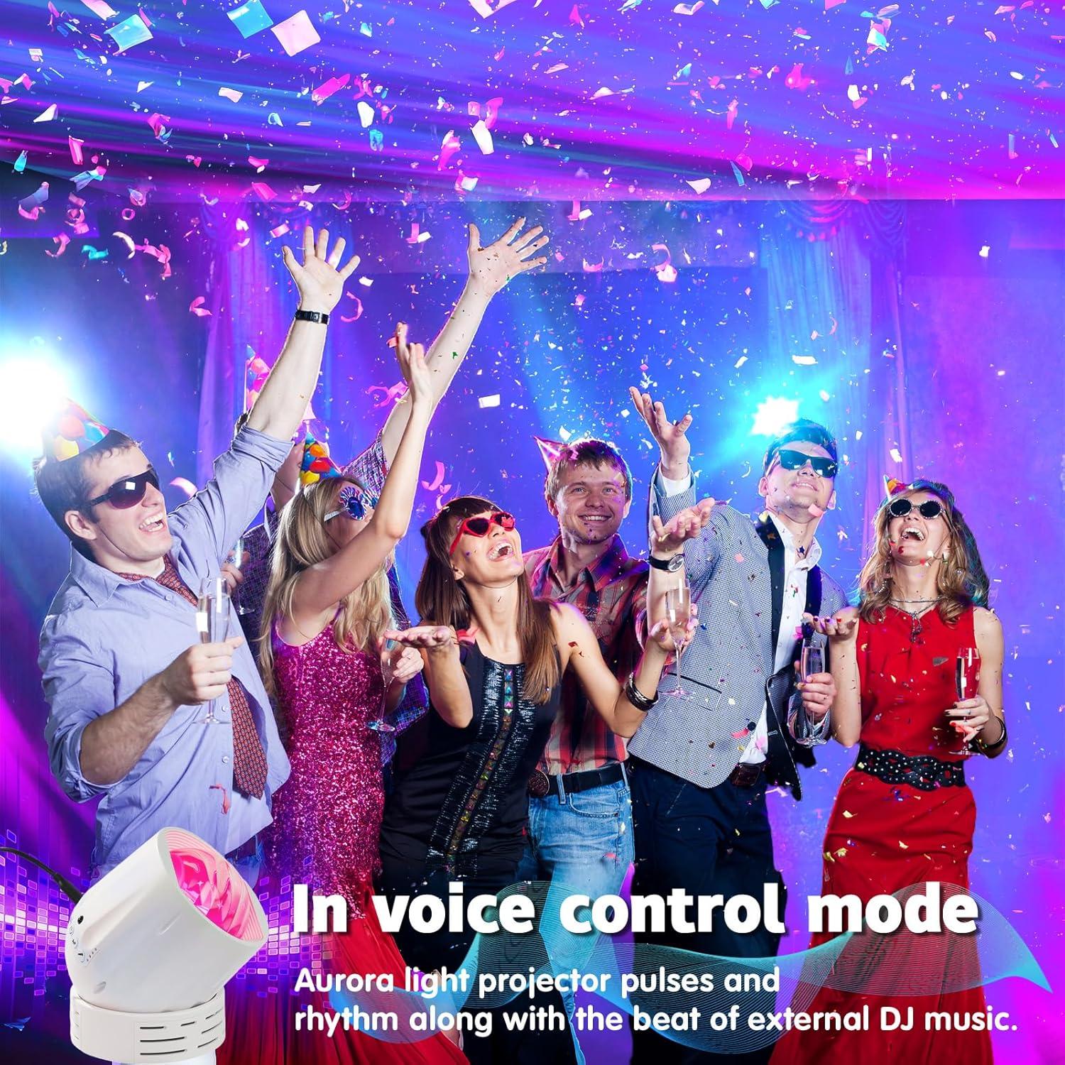 Proyector de Luz Aurora Joytey BL-XK01, 22 Colores, Luz Nocturna