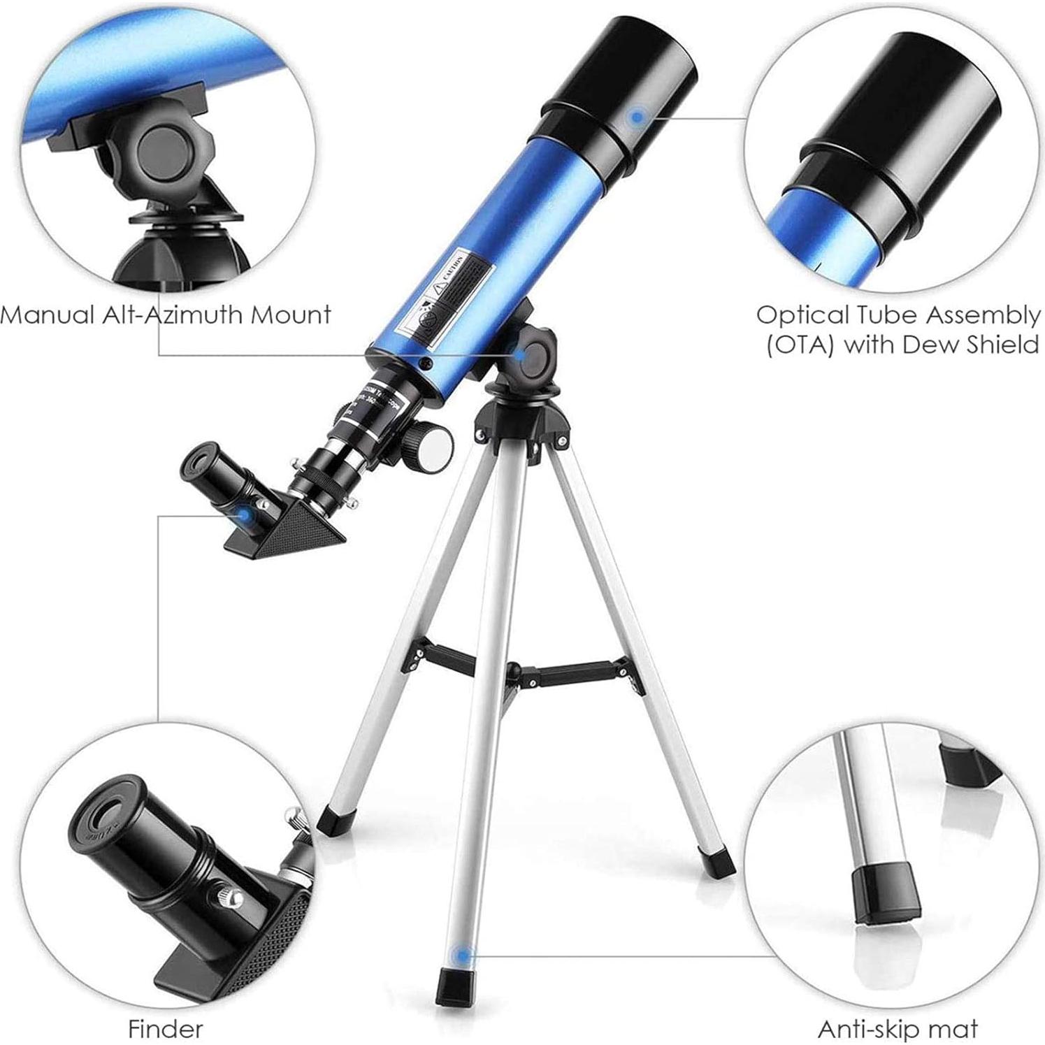 Telescopio Astronómico Brillianceice F36050 para Niños 90x