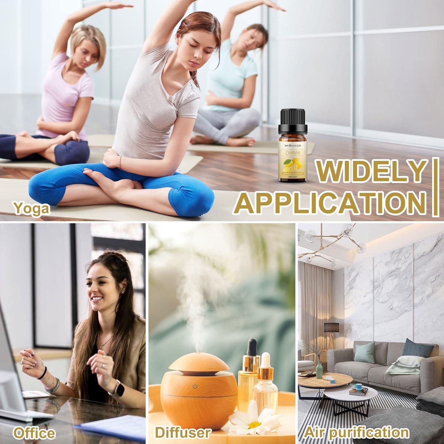 Aceite Esencial de Limón Puro 9.86 ml Sedbuwza - Aromaterapia