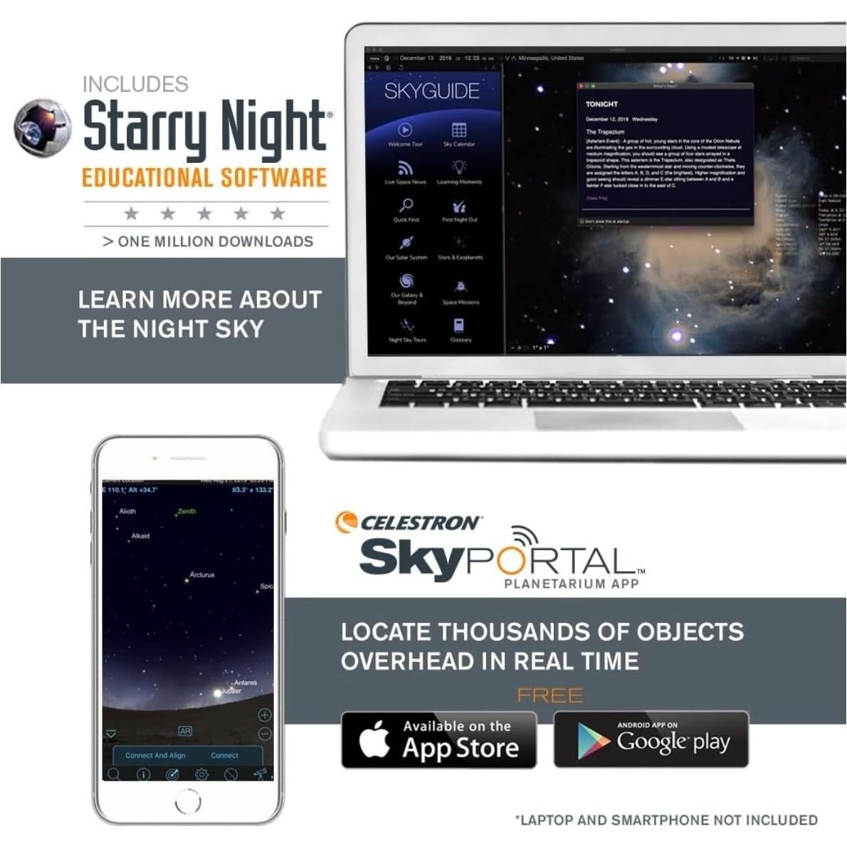 Telescopio Refractor Celestron Travel Scope 60 135x