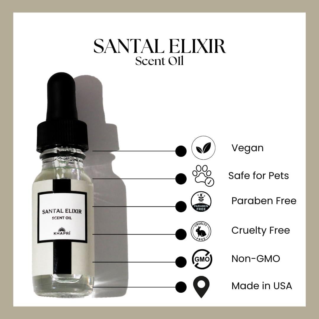 Perfume para el Hogar KHAPRI Elixir de Sándalo 15mL Aceites Esenciales