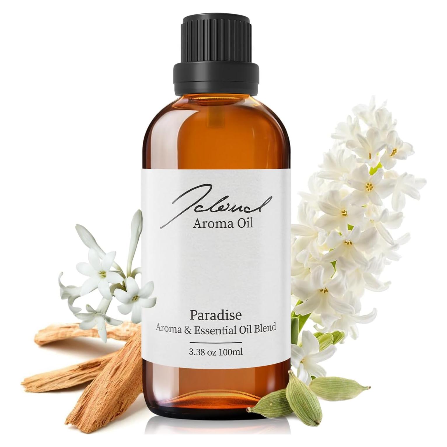 Aceite Esencial JCLOUD 100mL para Difusor - Cardamomo, Jazmín y Híacinto