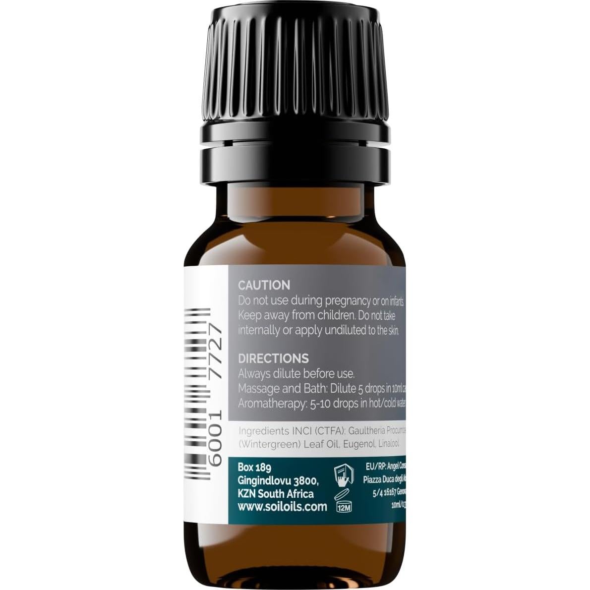 Aceite Esencial de Invierno SOiL Orgánico 10ml - 100% Puro y Natural