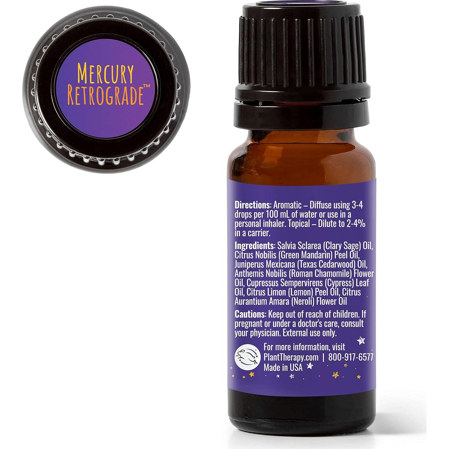 Mezcla de Aceite Esencial Mercury Retrograde Plant Therapy 10 mL 100% Puro